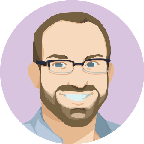 Illustrated portrait of Joe Truesdale.