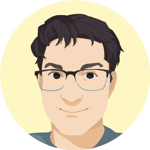 Illustrated portrait of Carlos Horta.